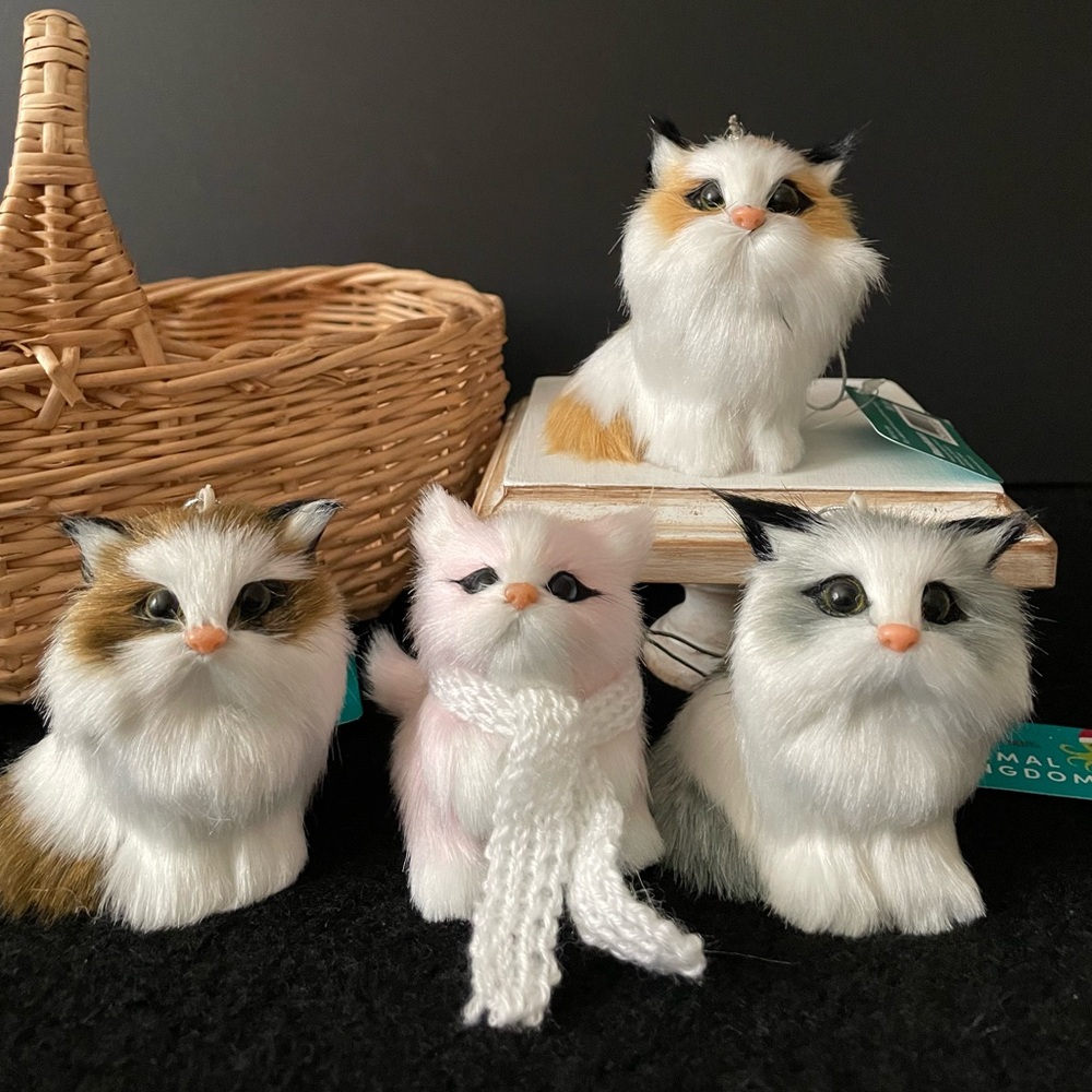 World Market Animal Kingdom Cat Ornaments